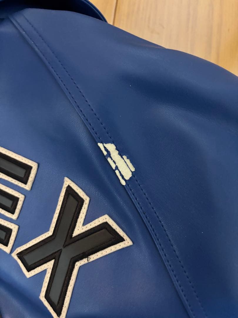 AVIREX XLARGE 青 レザージャケット