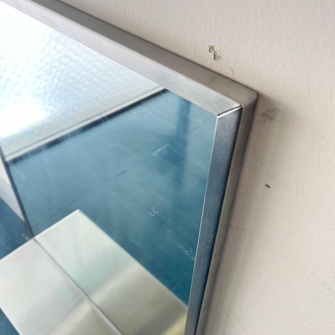 パシフィックファニチャーサービス／ステンレス スチール フレーム ミラー／中古