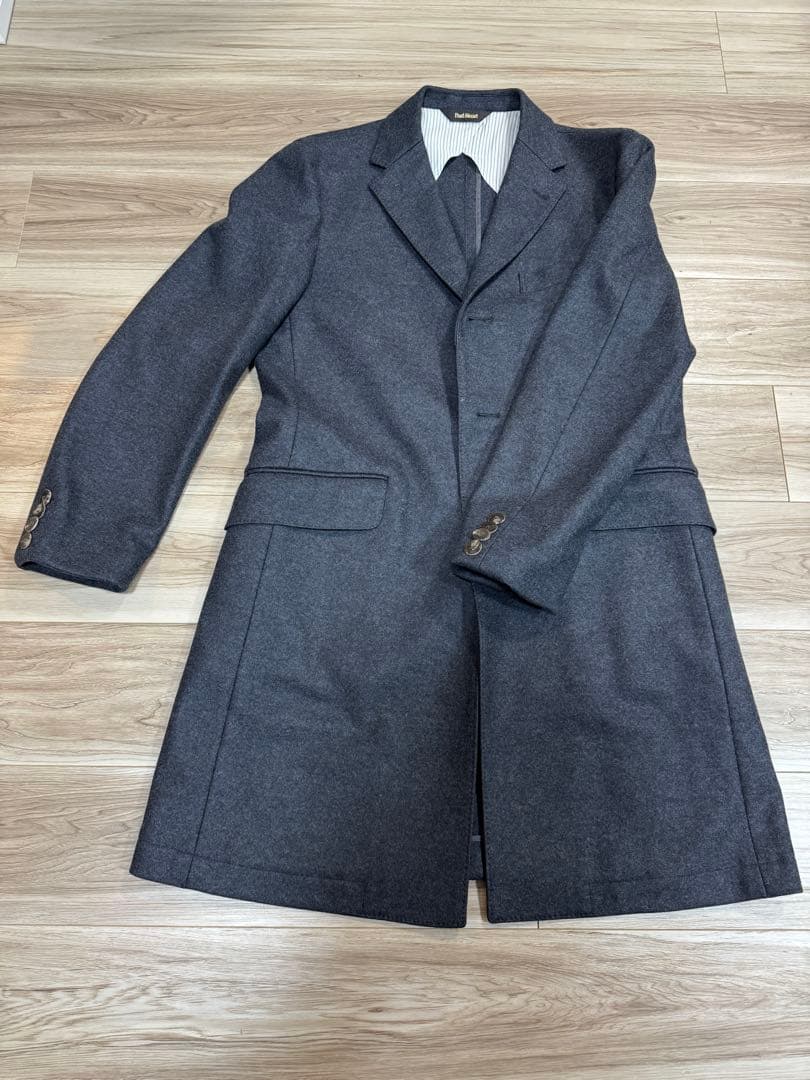 Paul Stuart チャコールグレー チェスターコート