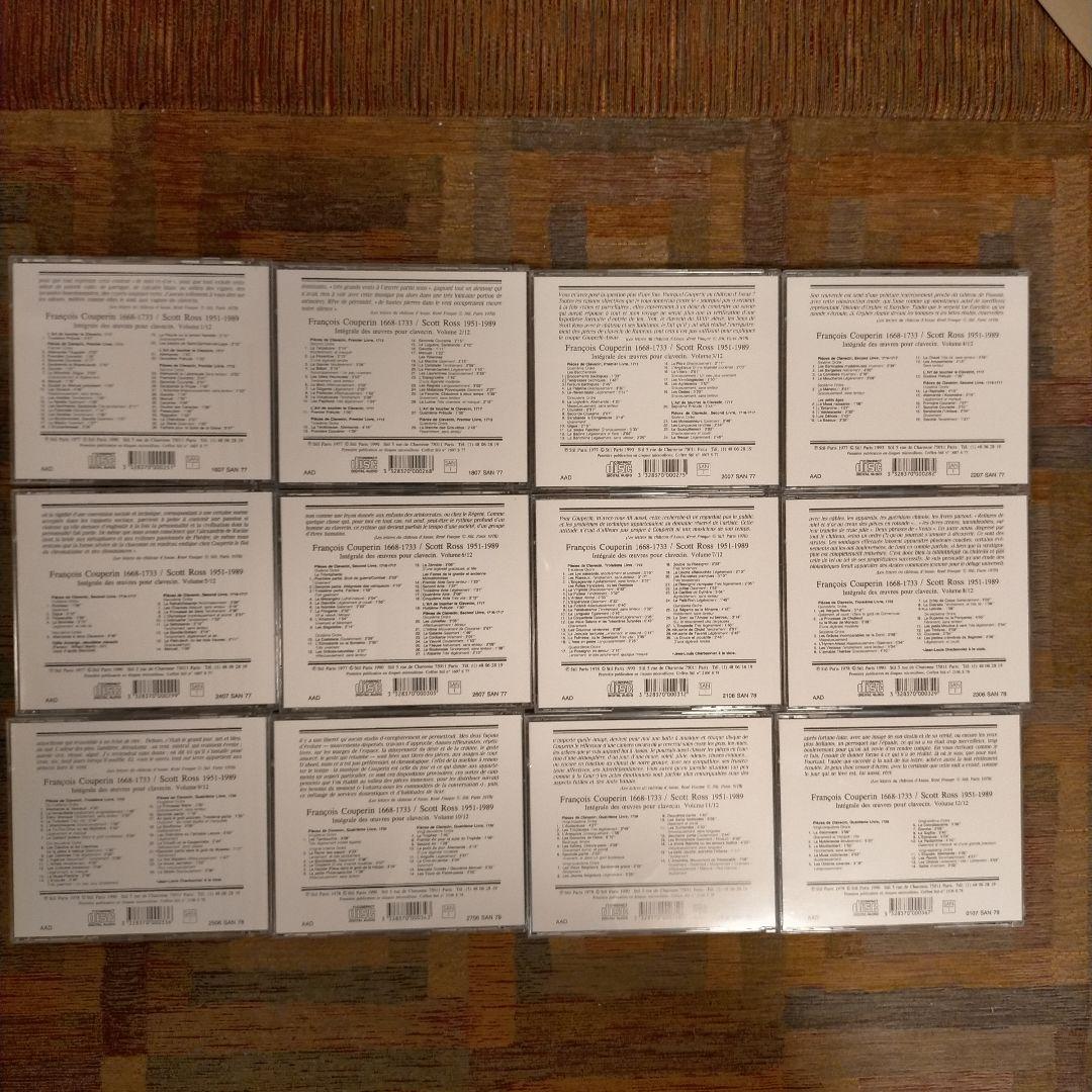フランソワ ク－プラン クラヴサン作品全集 スコット・ロス 12CDs STIL