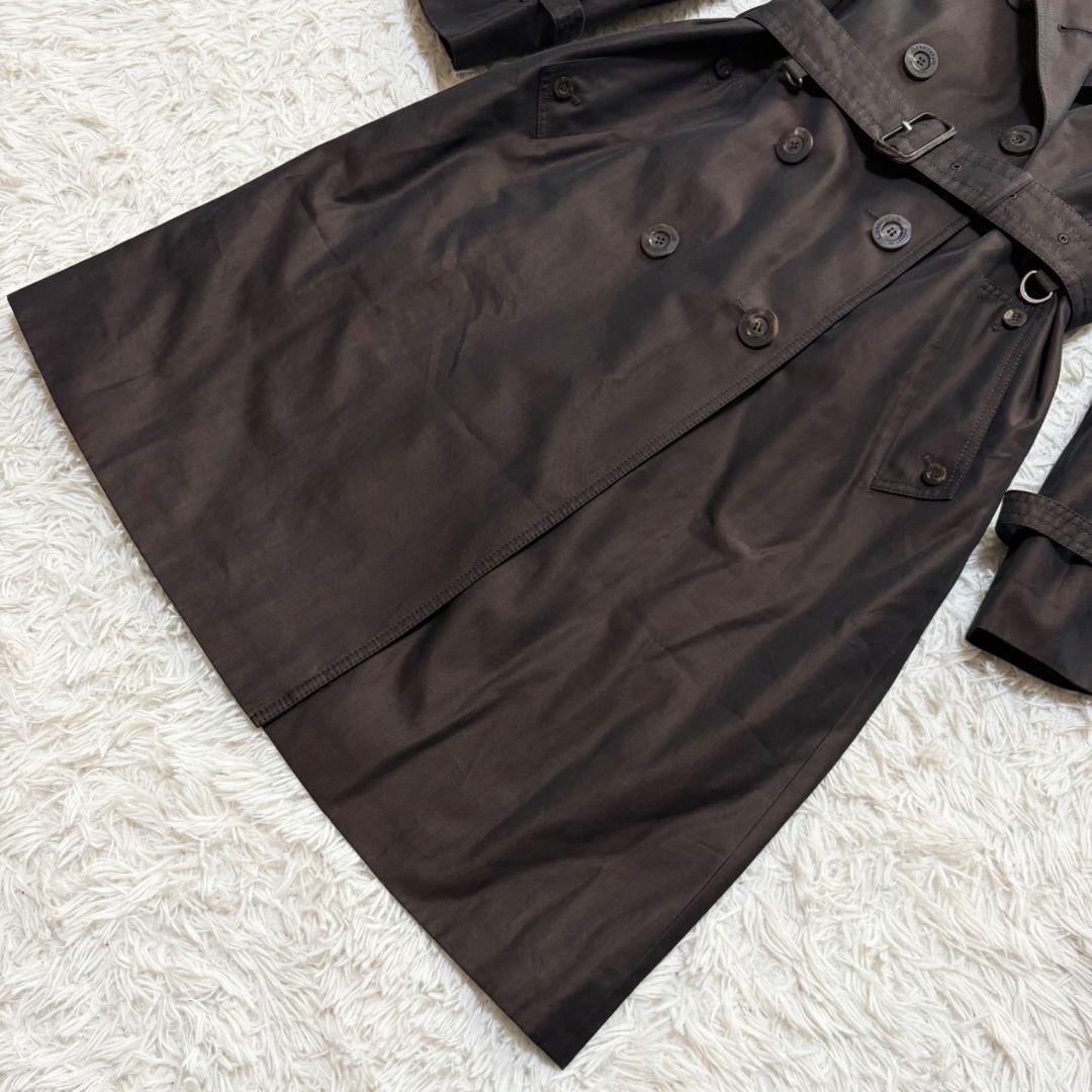 極美品 現行 アクアスキュータム トレンチコート ライナー クラブチェック