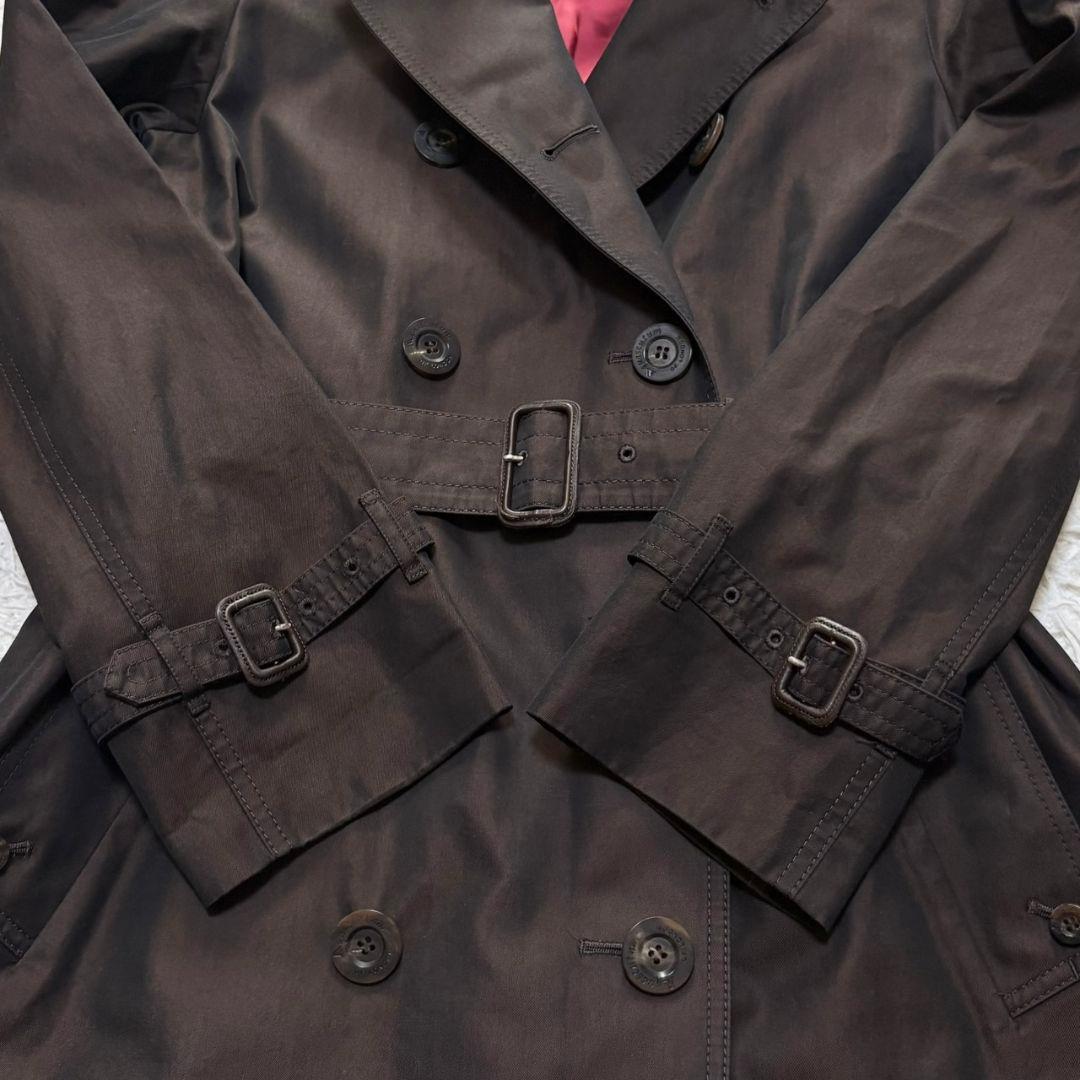 極美品 現行 アクアスキュータム トレンチコート ライナー クラブチェック