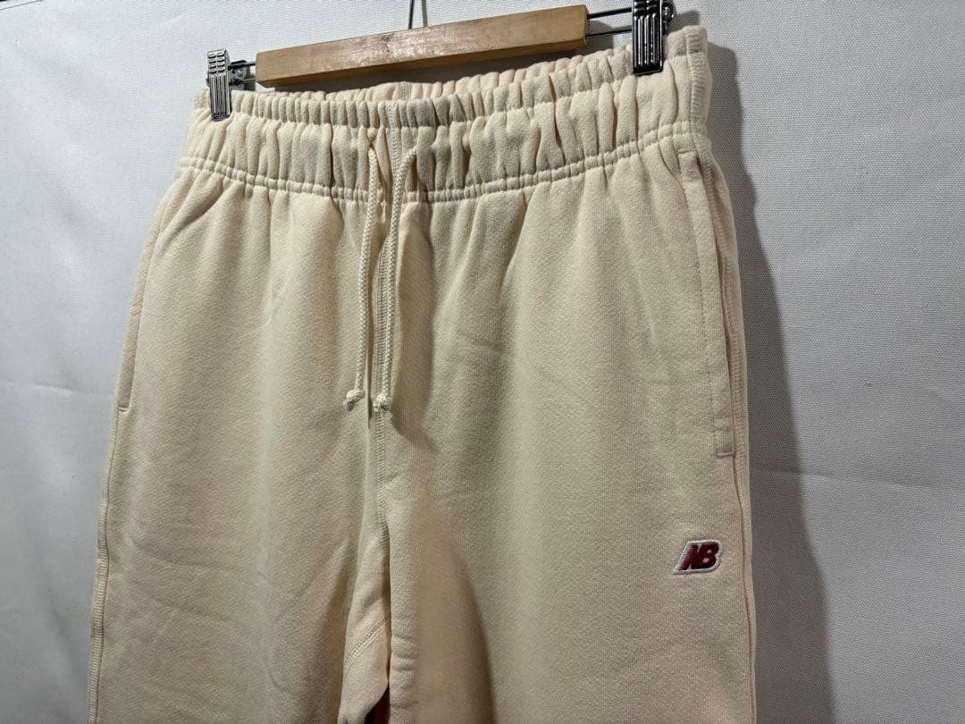 new balance usa core スウェットパンツ L ベージュ 米国製