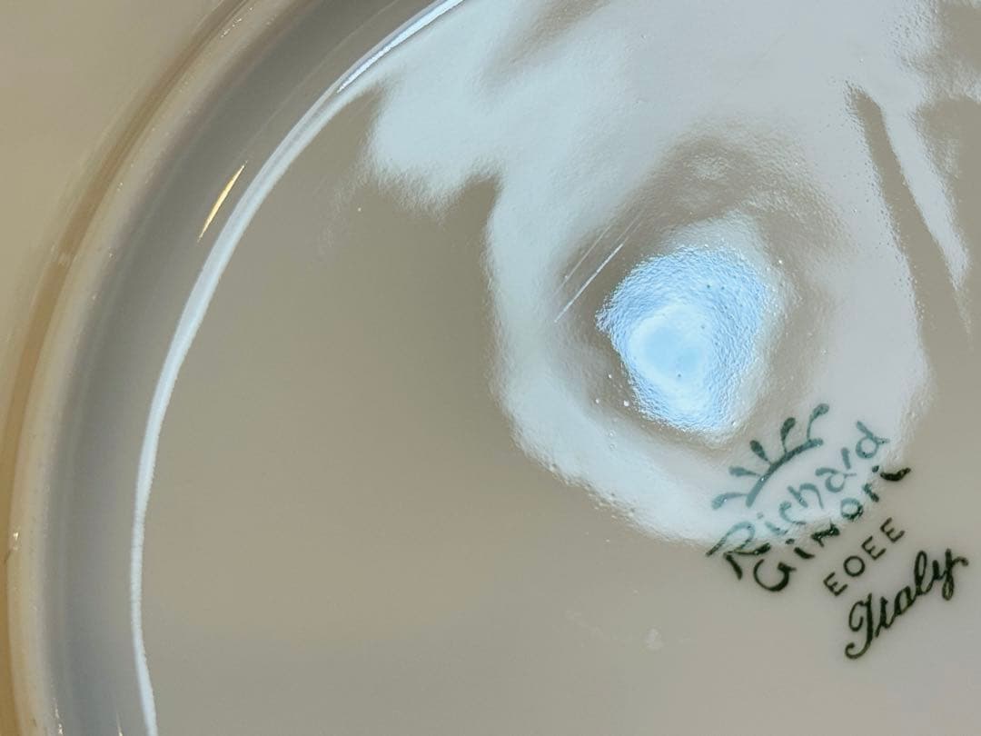 A8047【リチャードジノリ】ロゼリーニ プレート 20cm 4枚 花柄 バラ