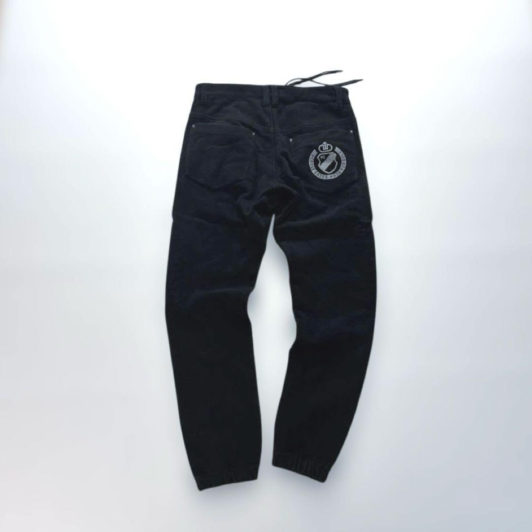 パーリーゲイツ　ジョガーパンツ　ウエストコード　スウェット　ブラック　4/M
