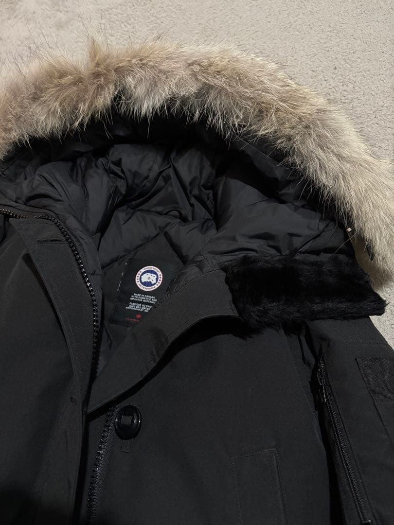 カナダグース ラブラドールボンバー ショートダウン ブラック ファー付き 美品
