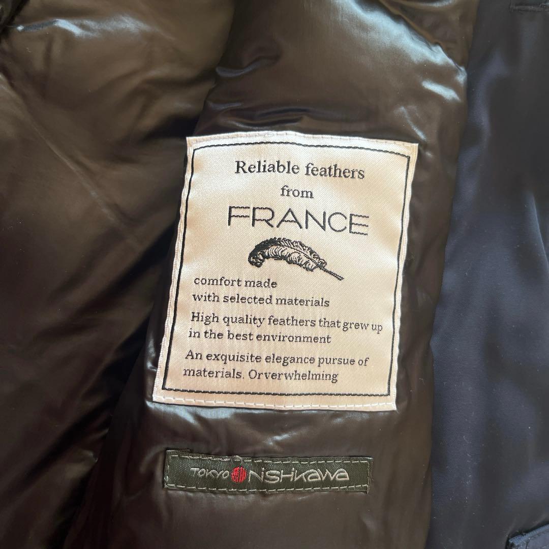 極美品　ナノユニバース×西川ダウン ステンカラーコート ダウンコート Mサイズ