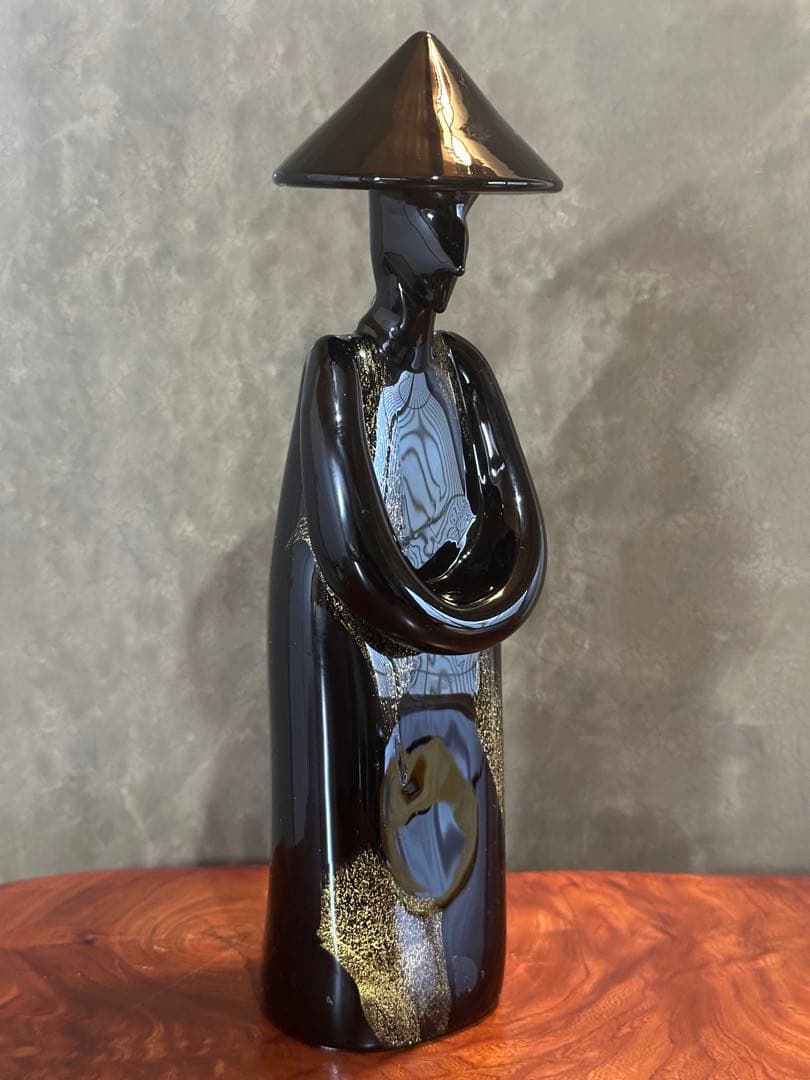 「Seguso Murano」黒いガラス製　置物