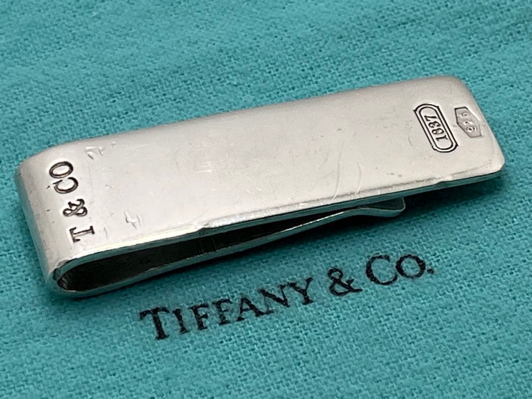 c343 希少　オールド　ティファニー　1837 マネークリップ　シルバー925