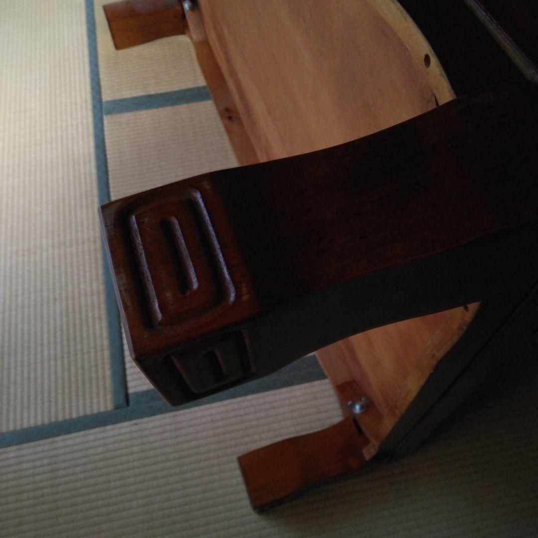 ダークブラウン木製座卓