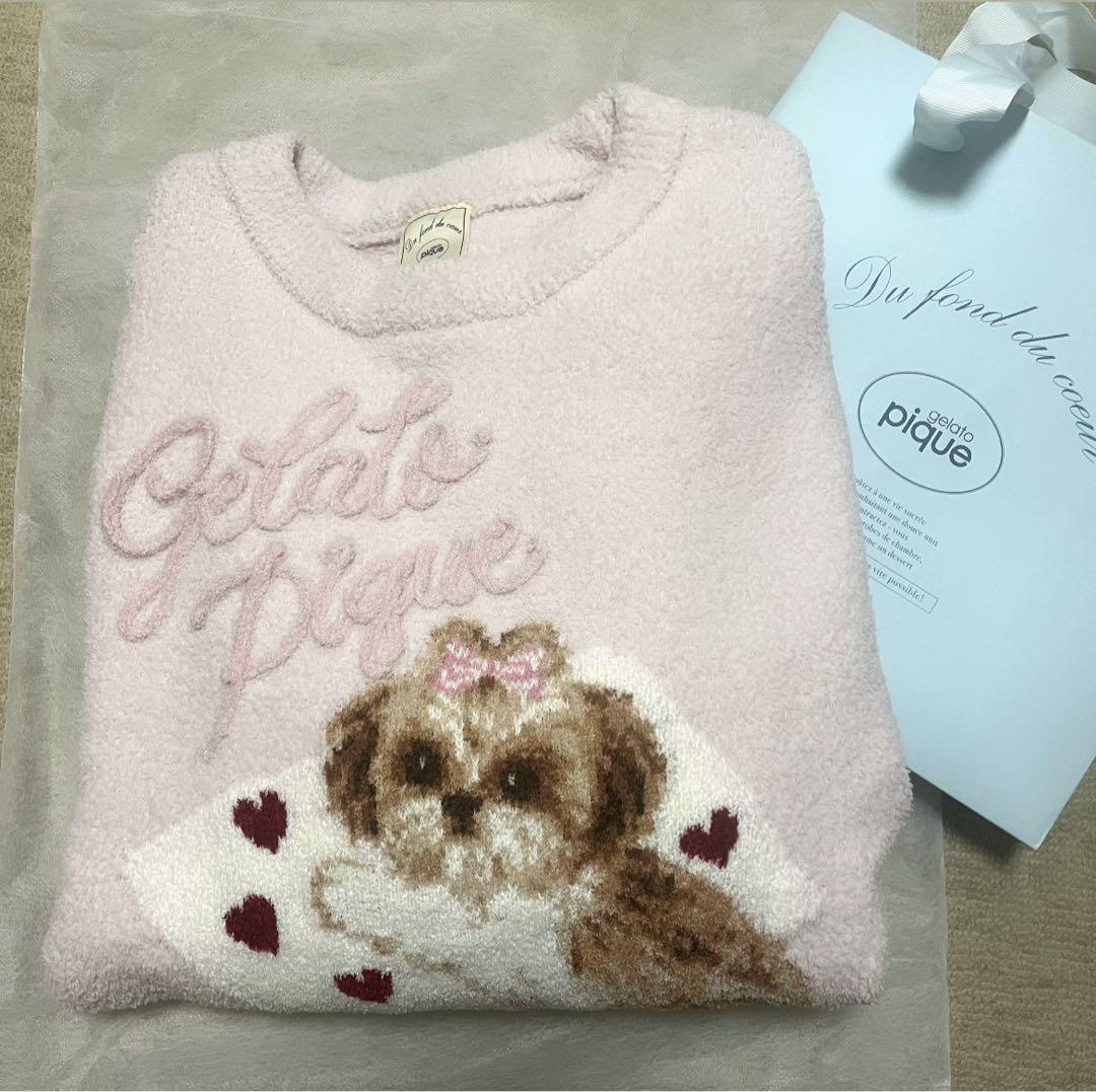 ジェラートピケ シーズージャガードプルオーバー店舗限定カラー ピンク