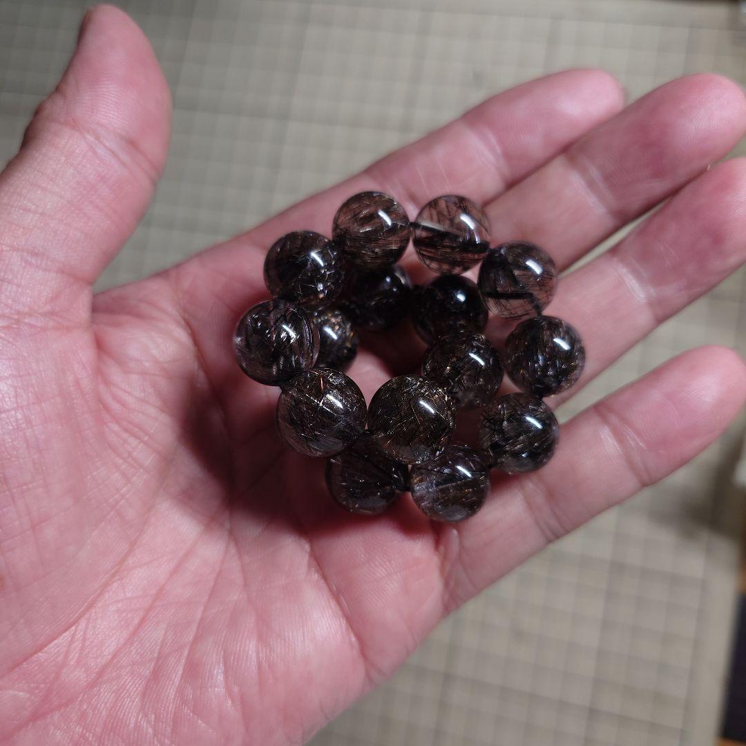 よっともくん様分☆二酸化チタンリアルブラックルチルクォーツ　偽物だと返金します