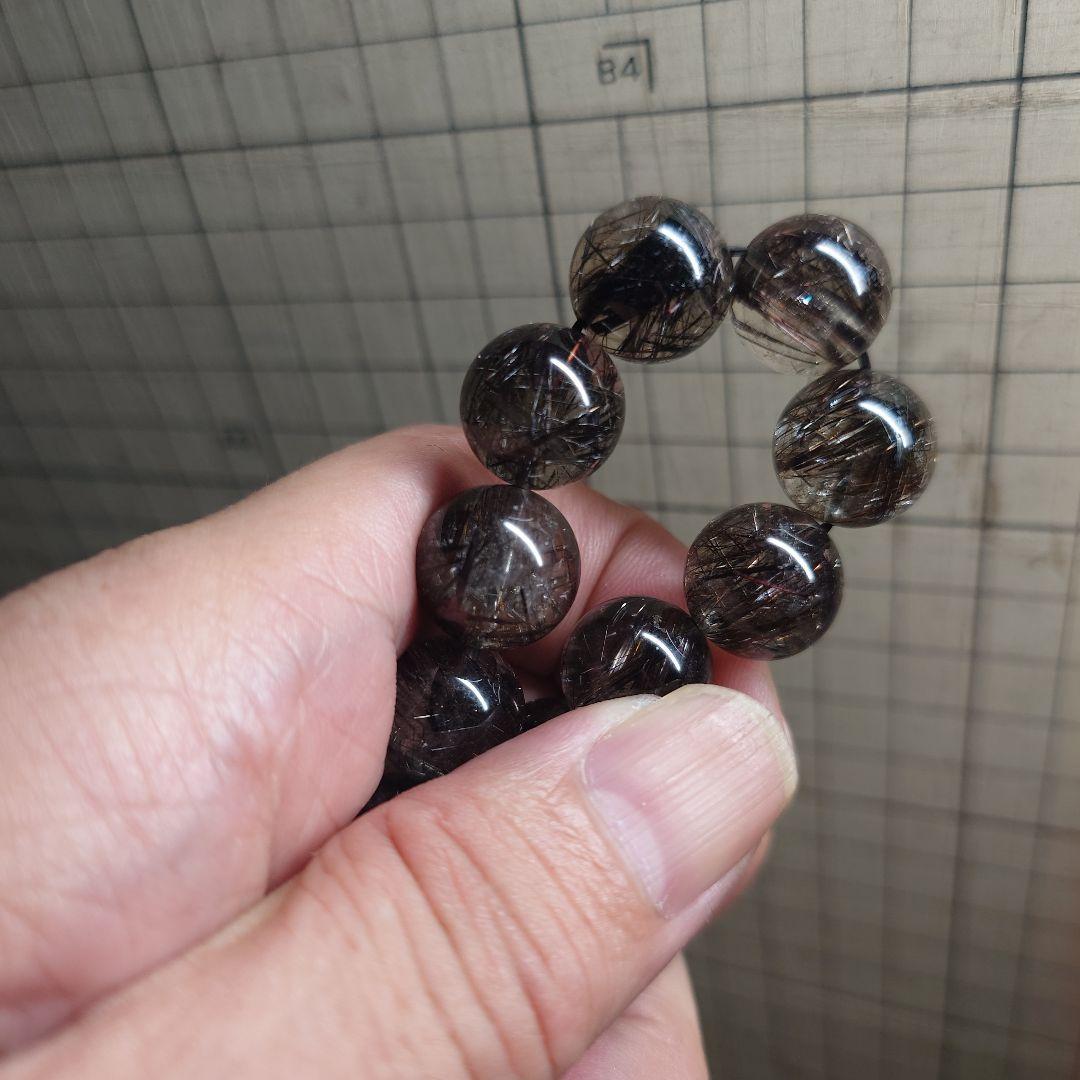 よっともくん様分☆二酸化チタンリアルブラックルチルクォーツ　偽物だと返金します