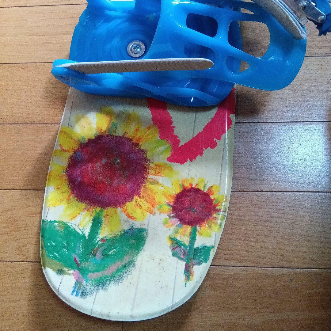 カラフル花柄スノーボードキッズ　90センチ