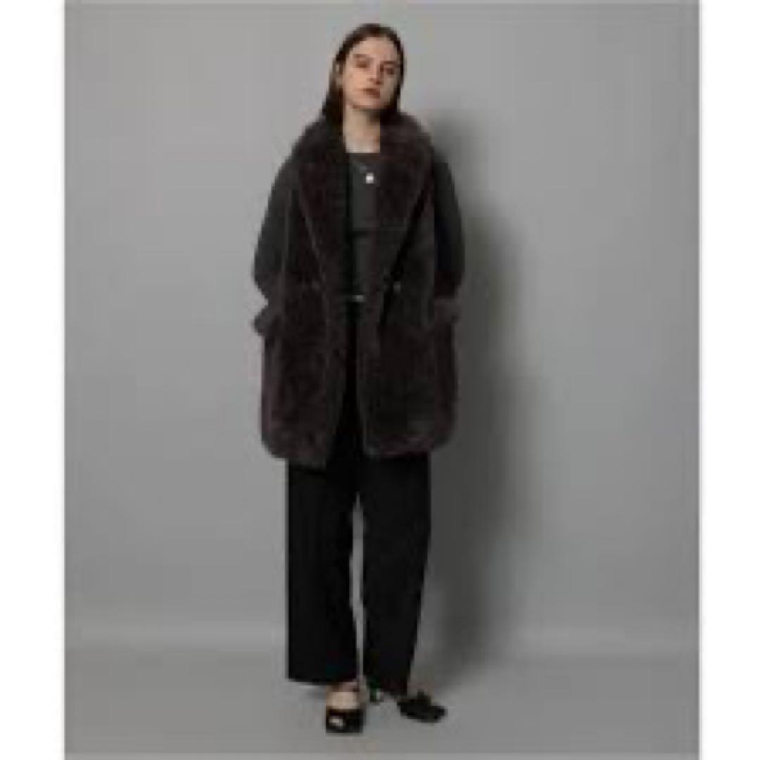 ❤︎新品❤︎ カデュネ CADUNE ボアジレ チャコールグレー