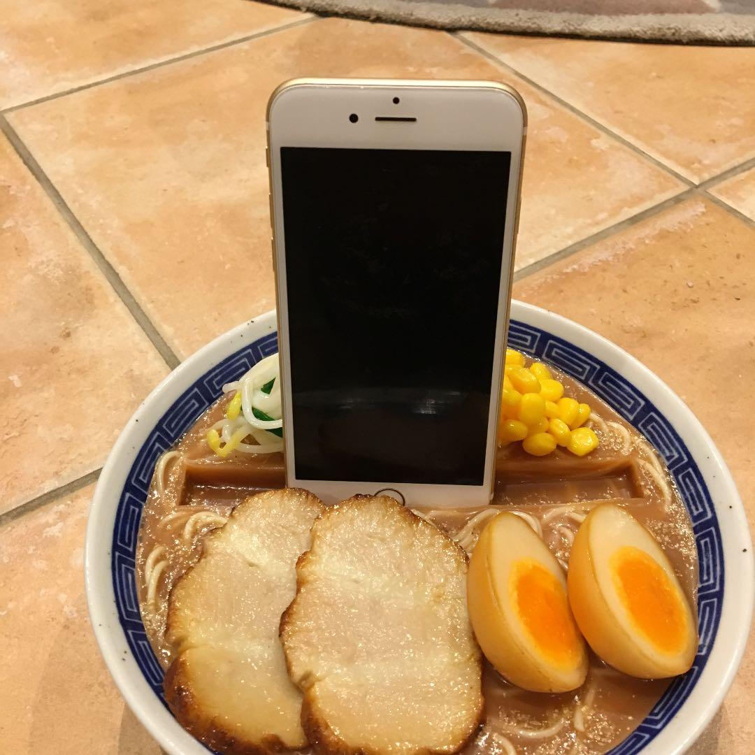 食品サンプル  スマホ置き