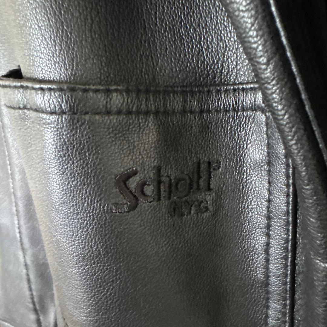 Schottラムレザー カバーオール ジャケット