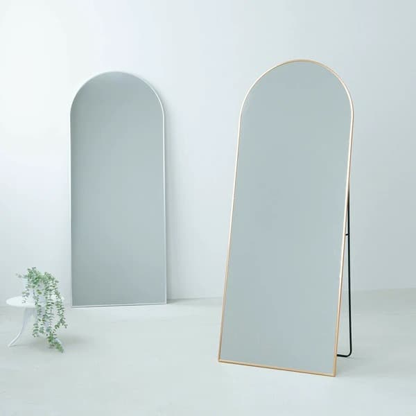 アーチ型スタンドミラー ルーミー 姿見 全身鏡 飛散防止