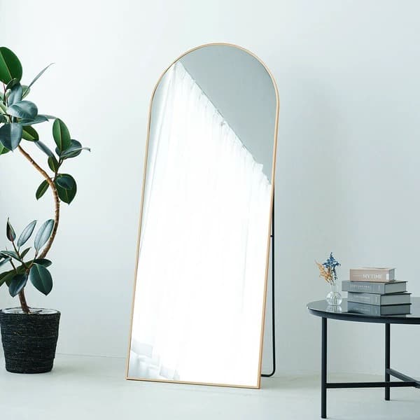 アーチ型スタンドミラー ルーミー 姿見 全身鏡 飛散防止