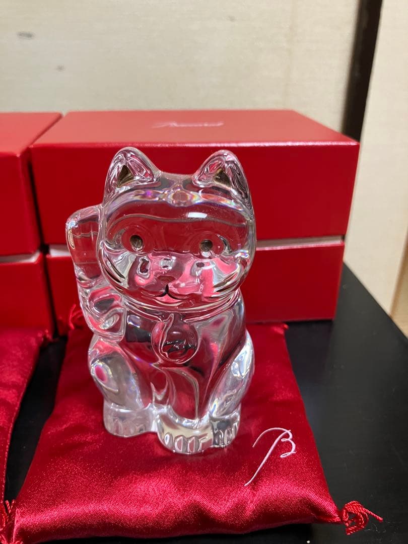 かりんちゃん Baccaratの招き猫 置物 セット