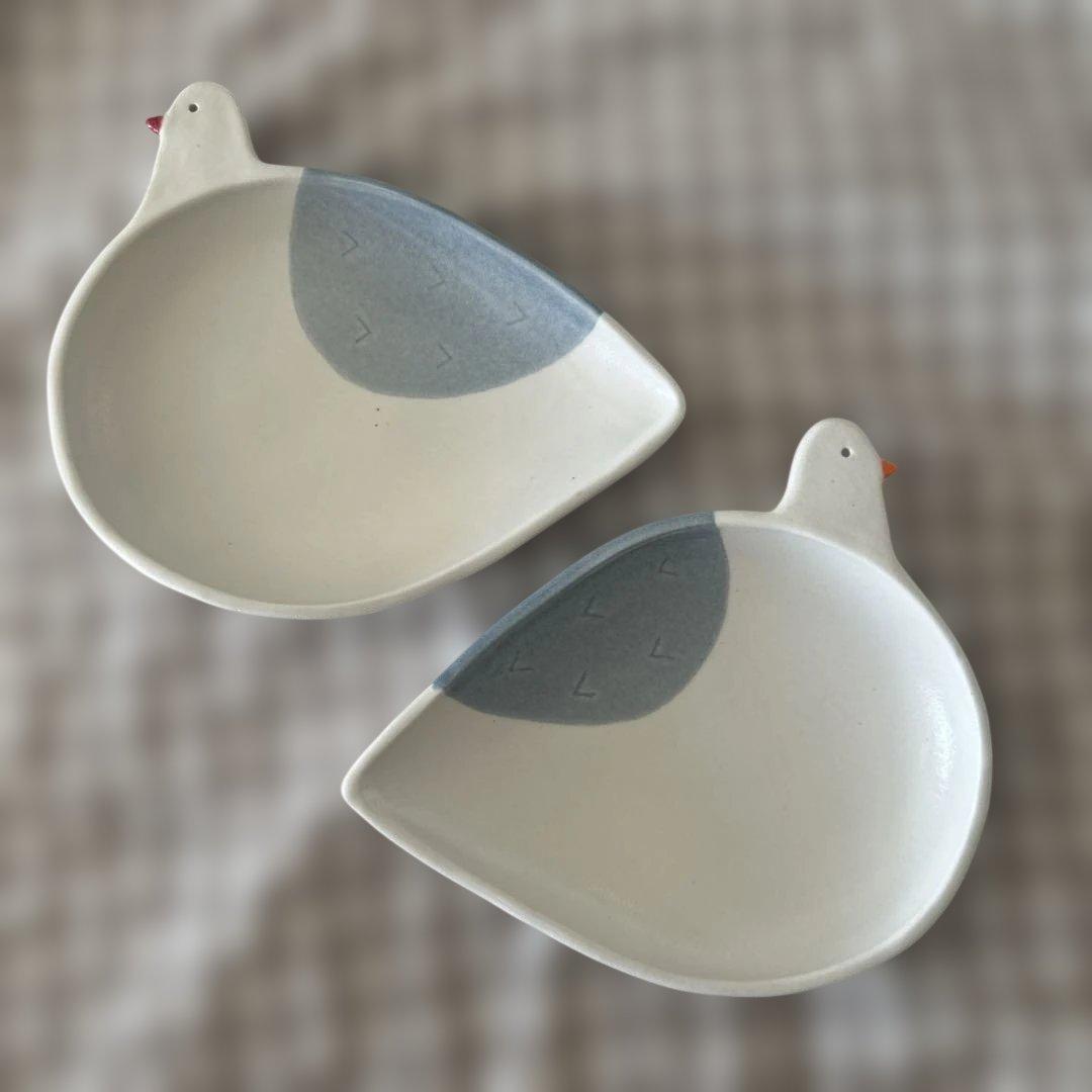 小堤晶子さん　鳥　皿