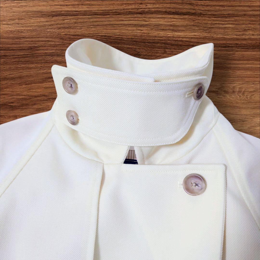 【AMERI アメリ】美品 スーペリアフレアトレンチコート オフホワイト S