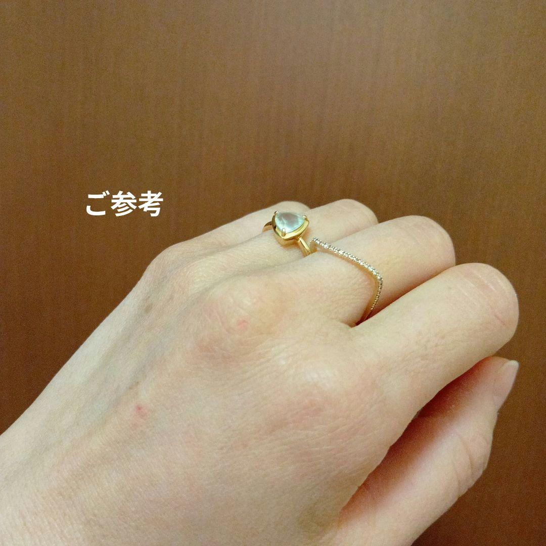 定価の約半額！！COCOSHNIK スクエアリング　 YG ダイヤモンド 10号