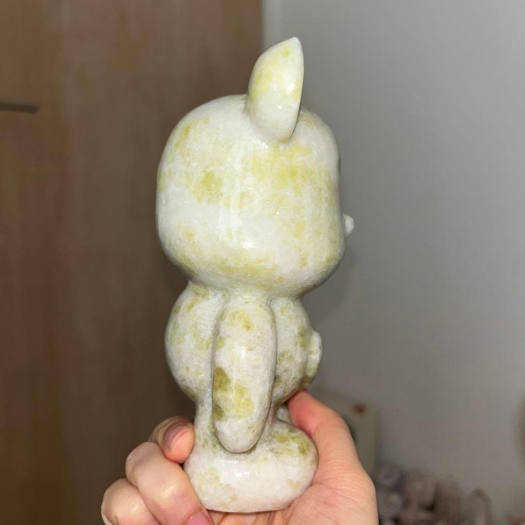 グリーンジェイド クマちゃん bigサイズ 930g 天然石 置物