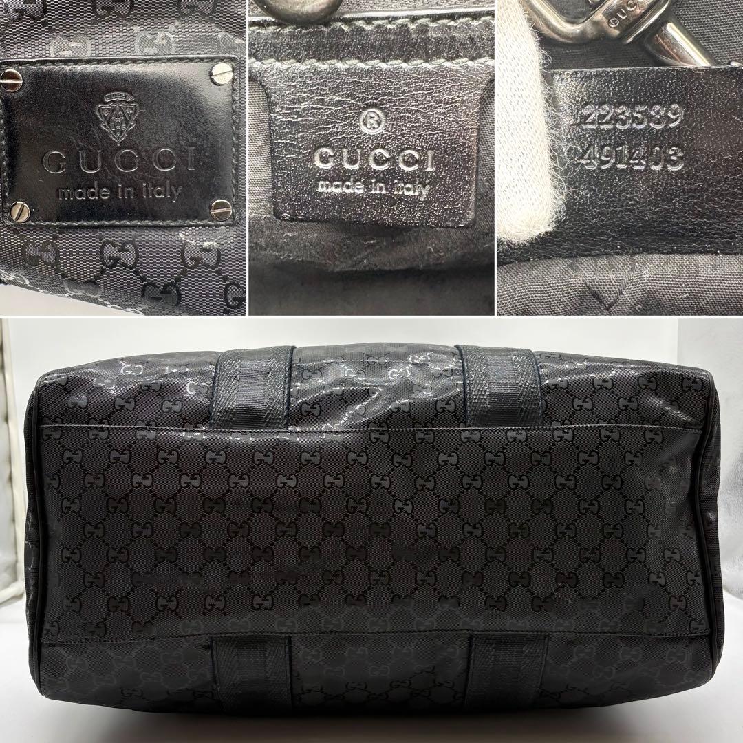 【超希少 ランウェイ限定品】GUCCI ウォレットチェーン付 インプリメ トート