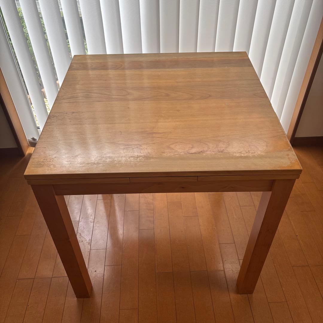 名前が思いつかない　unico ダイニングテーブル 伸長式