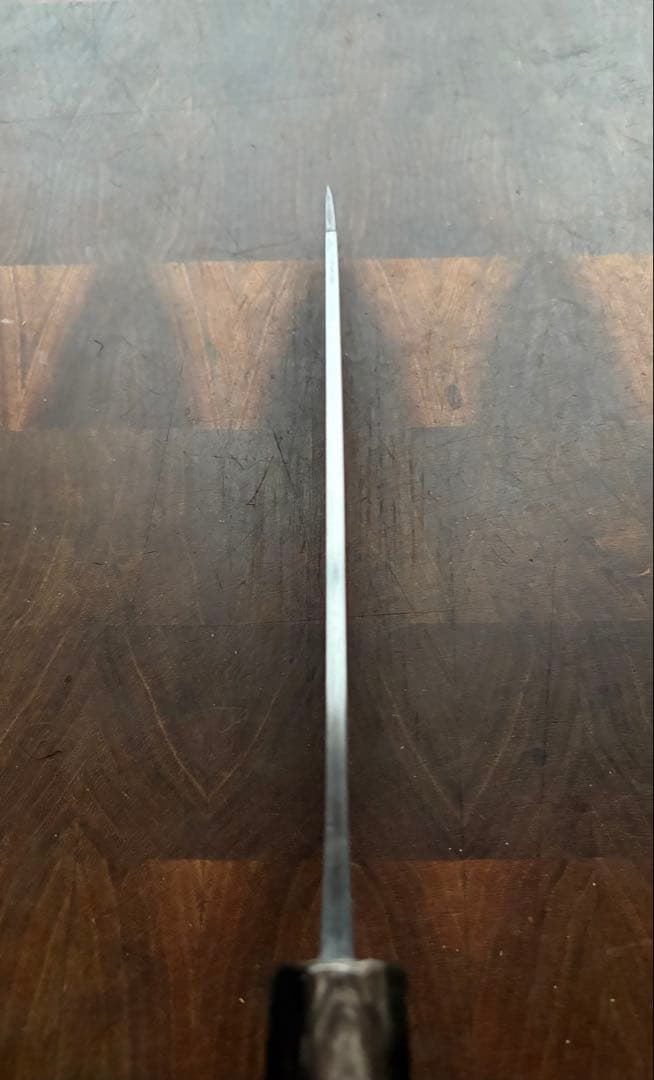 日野浦　睦　味方屋　切付　文化(三徳) 180mm 6寸　包丁　白鋼　和包丁　霞