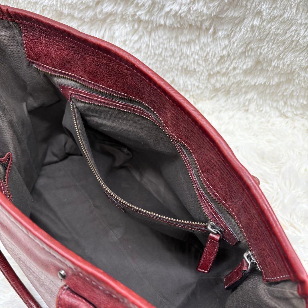 土屋鞄 セッション ビッグ トートバッグ 本革 ブラウン 肩掛け 通勤 A4