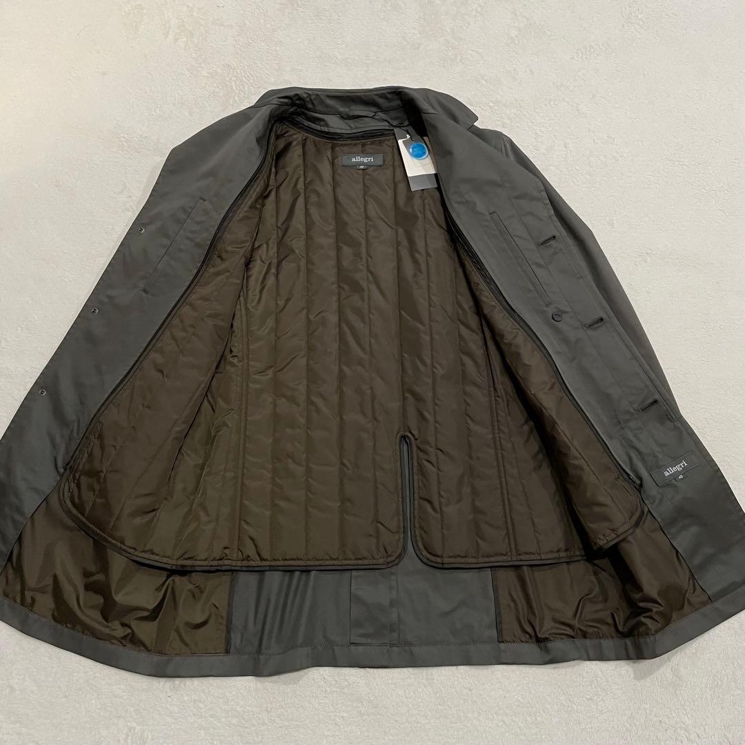 定価約5.5万　タグ付き　allegri ステンカラーコート　ライナー付　比翼