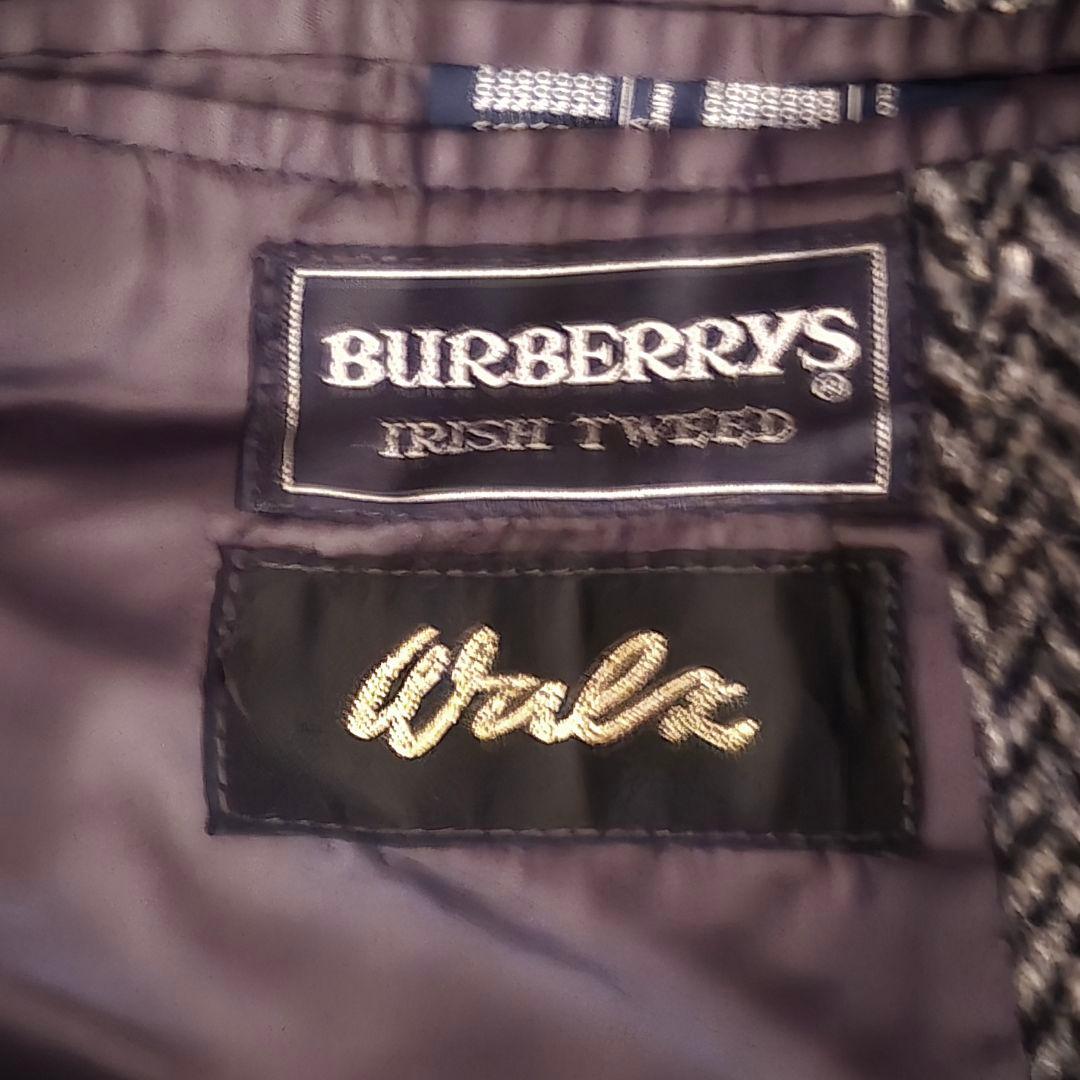 BURBERRY IRISH TWEED サドルショルダー コート バーバリー