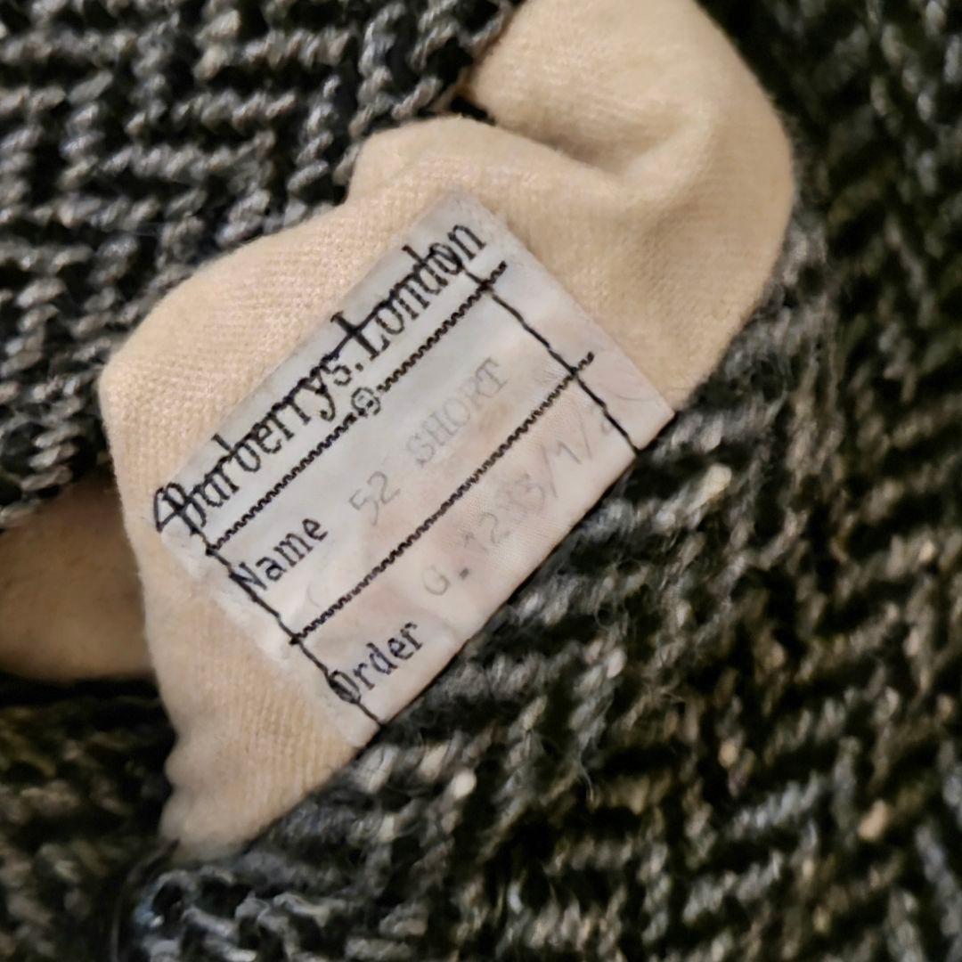 BURBERRY IRISH TWEED サドルショルダー コート バーバリー