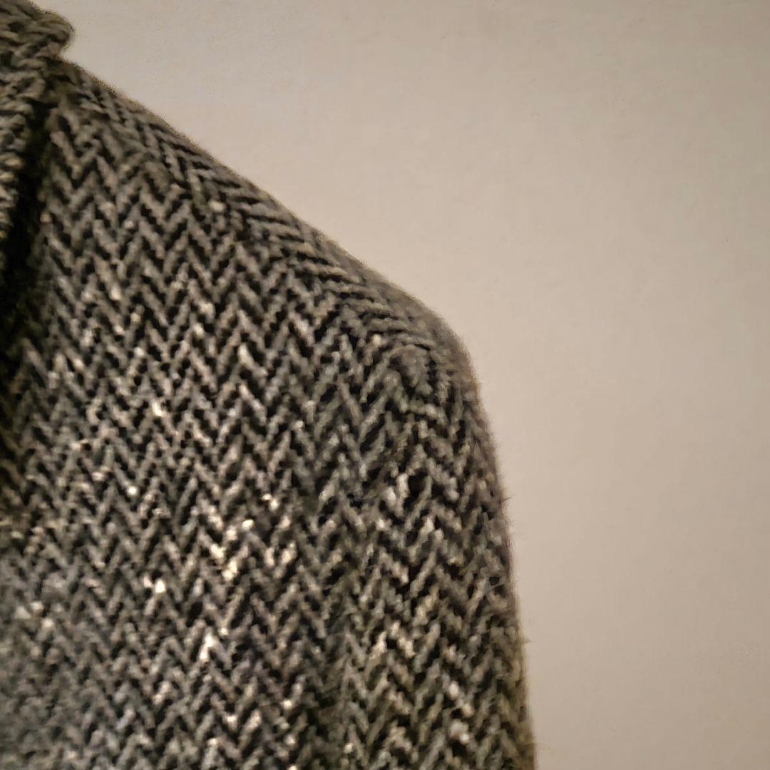 BURBERRY IRISH TWEED サドルショルダー コート バーバリー