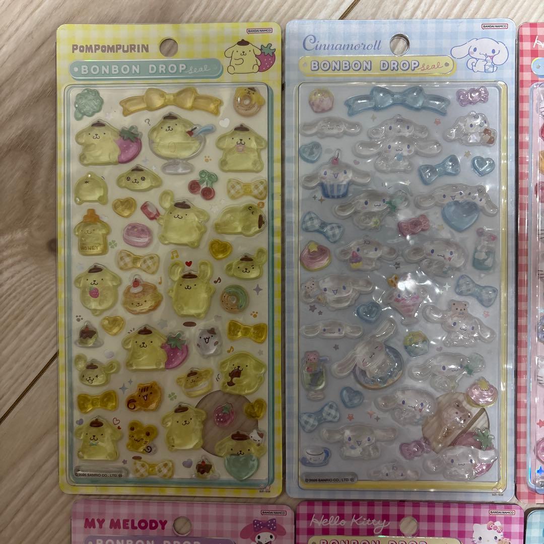 【正規品】サンリオ 第2弾 ボンボンドロップシール 全種類セット