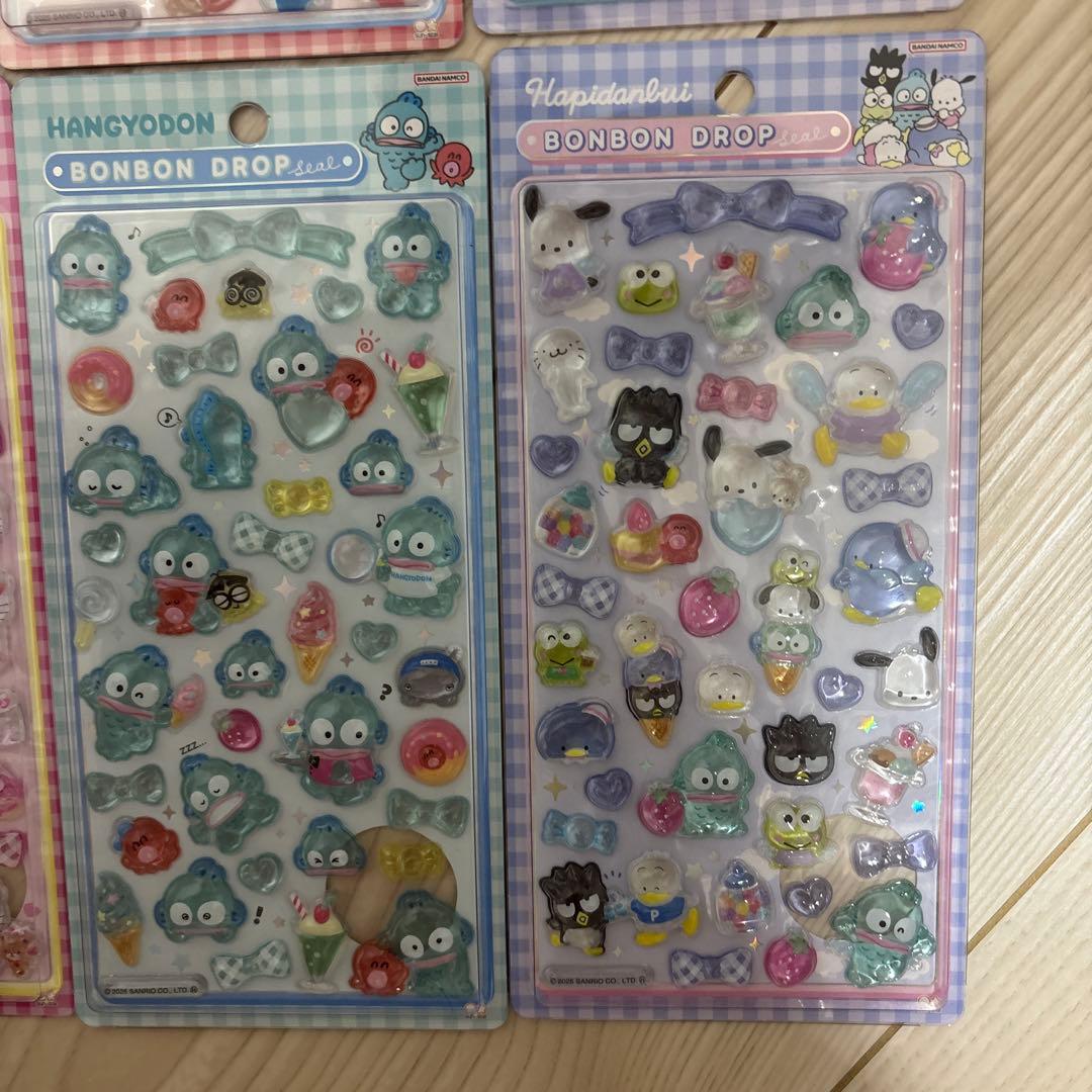 【正規品】サンリオ 第2弾 ボンボンドロップシール 全種類セット