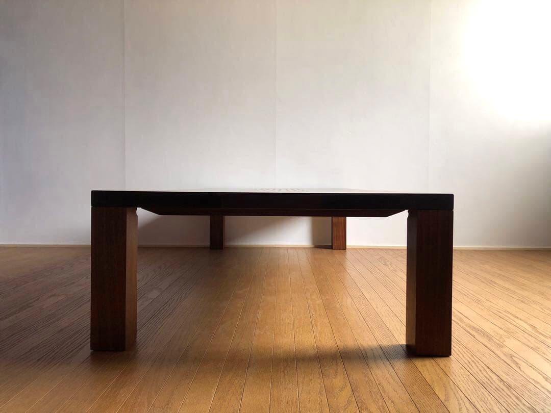 カンディハウス 一本技 センターテーブル 座卓 ウォールナット無垢材 旭川家具