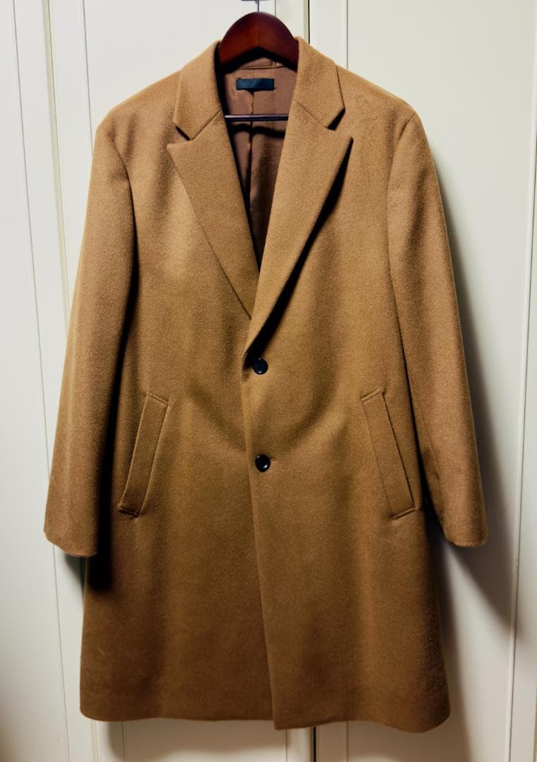 UNIQLO ユニクロ ウールカシミヤチェスターコート ブラウン XL