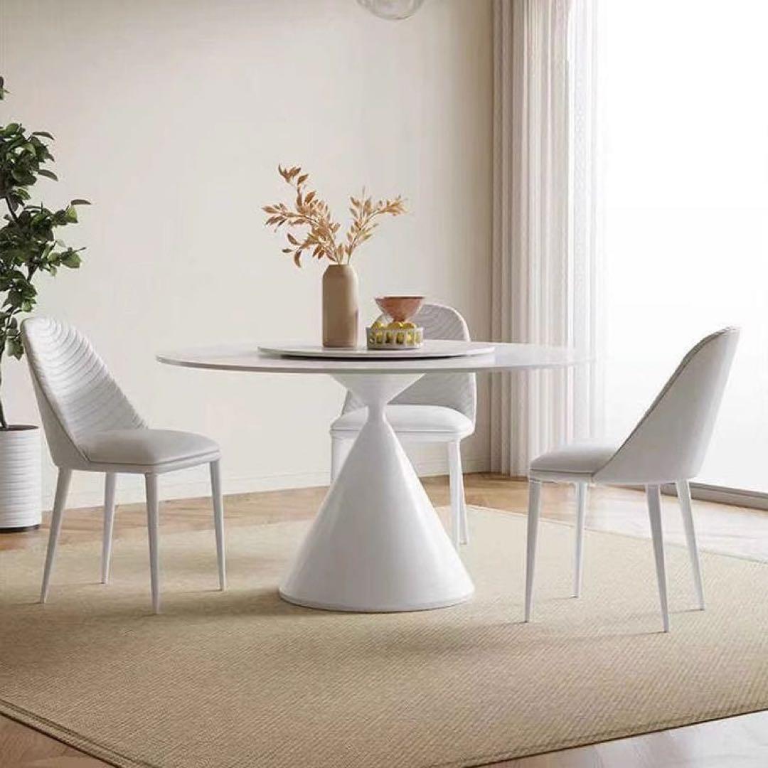 ダイニングセットテーブル150cm＋チェア4脚&ターンテーブル