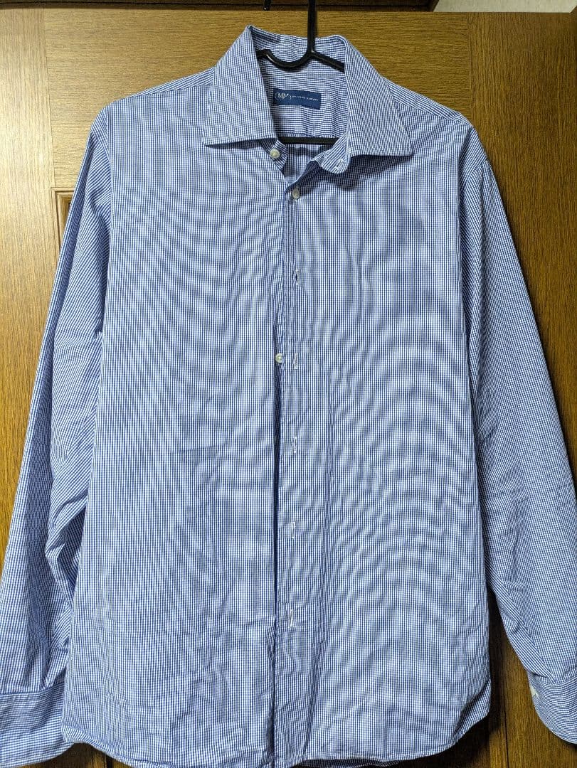 結婚式 mirrormirror ワイドカラーギンガム ウィングカラーシャツ