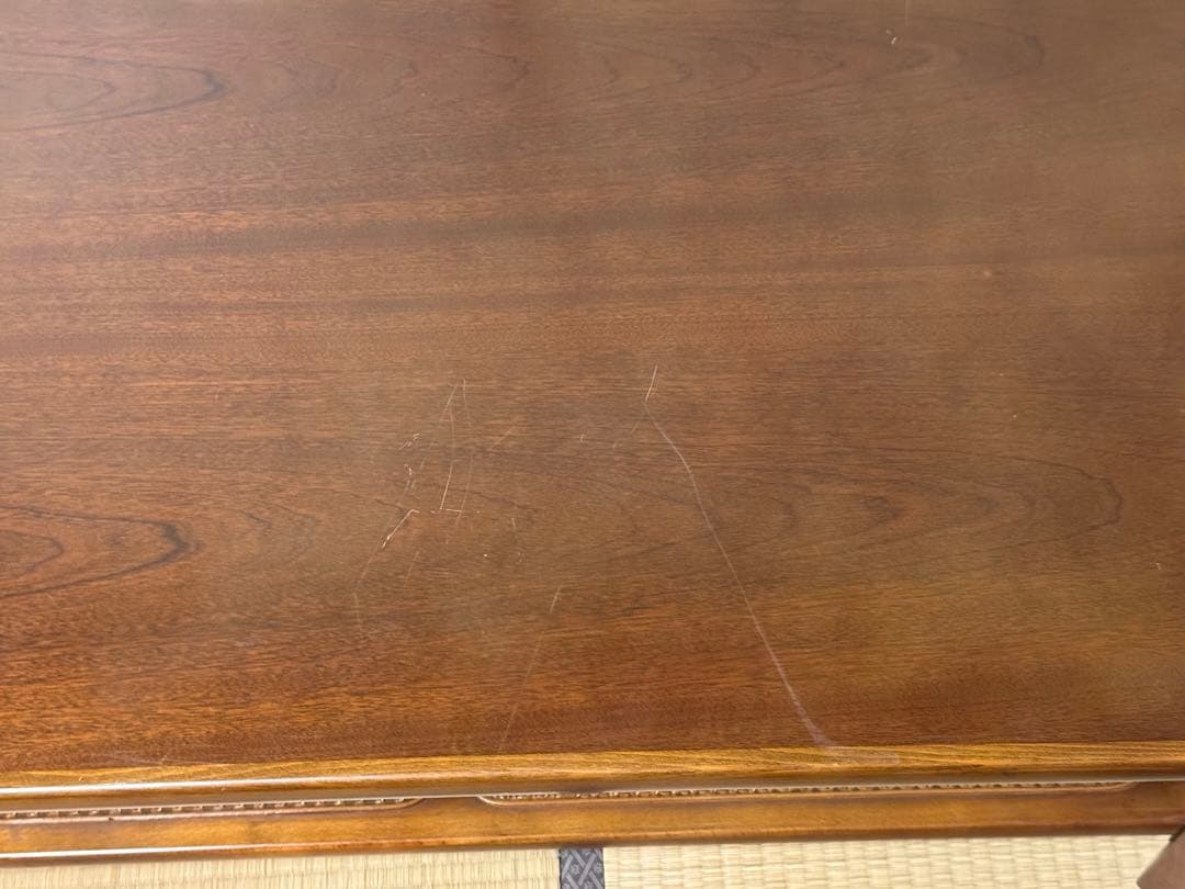 カリモク　リビングセンター・ローテーブル 籐　ラタン　karimoku