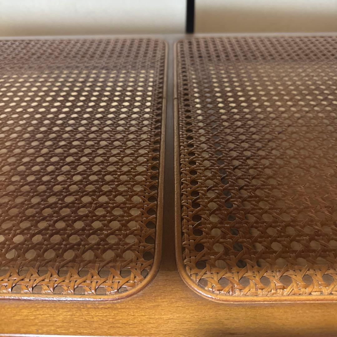 カリモク　リビングセンター・ローテーブル 籐　ラタン　karimoku