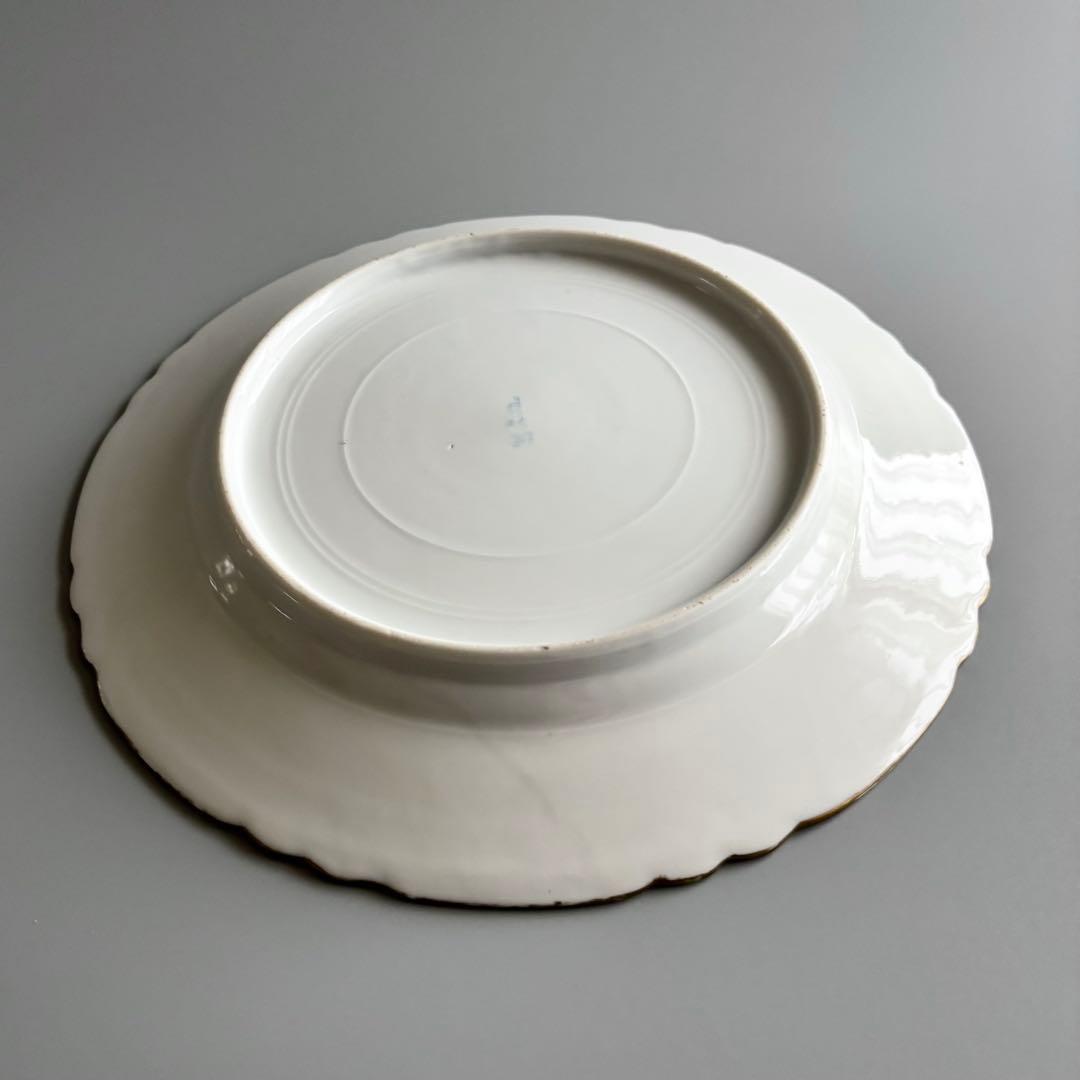 アンティーク　初期オールドノリタケ　金彩＆薔薇　華やかなジュエルプレート⁂稀少品