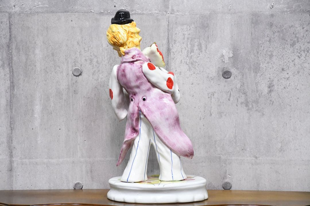 EEK22 イタリア製 ピエロ フィギュリン 高さ54cm 陶磁器人形 陶器人形