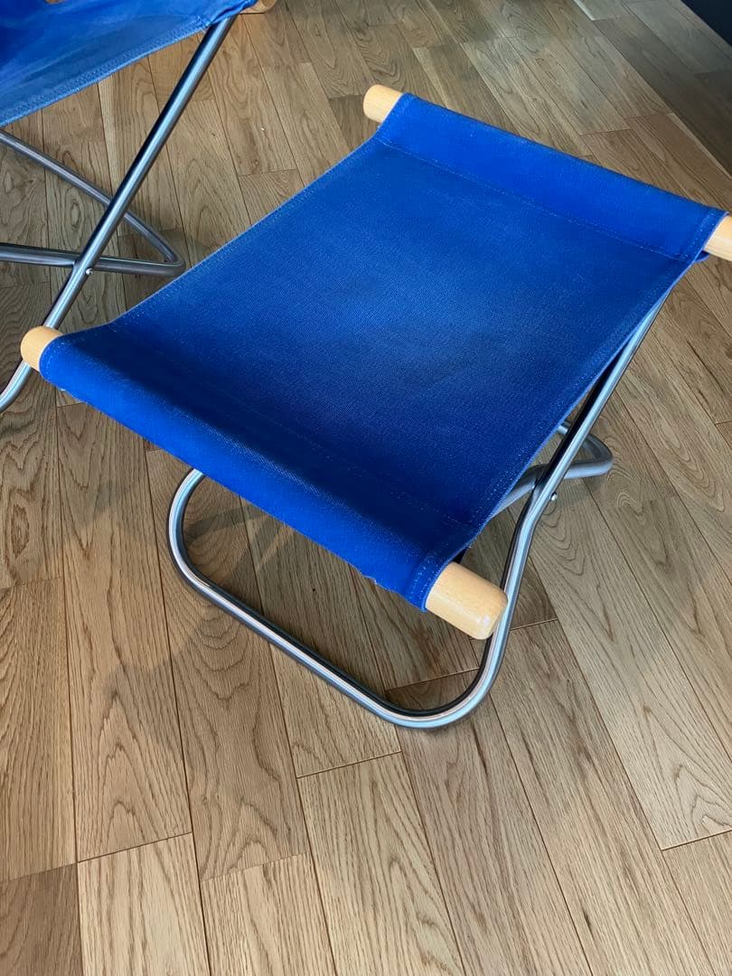 NychairX（ニーチェア）ロッキングチェア&オットマン　ブルー