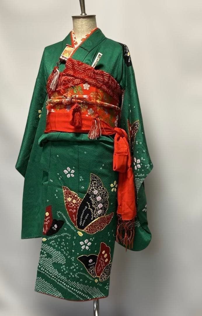 1上　七五三　舞台衣装　お雛様　女の子　着物　7歳　１5点セット