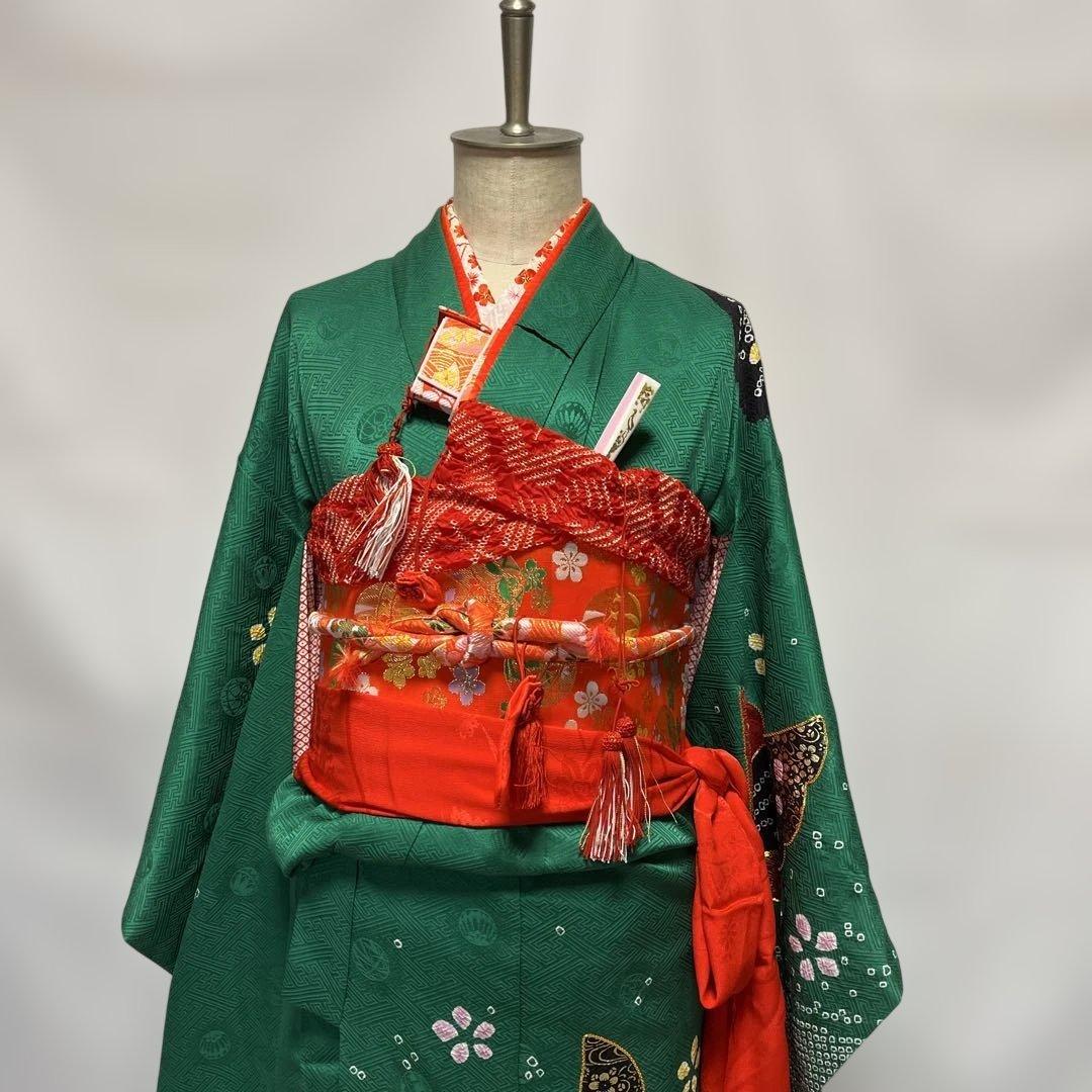 1上　七五三　舞台衣装　お雛様　女の子　着物　7歳　１5点セット