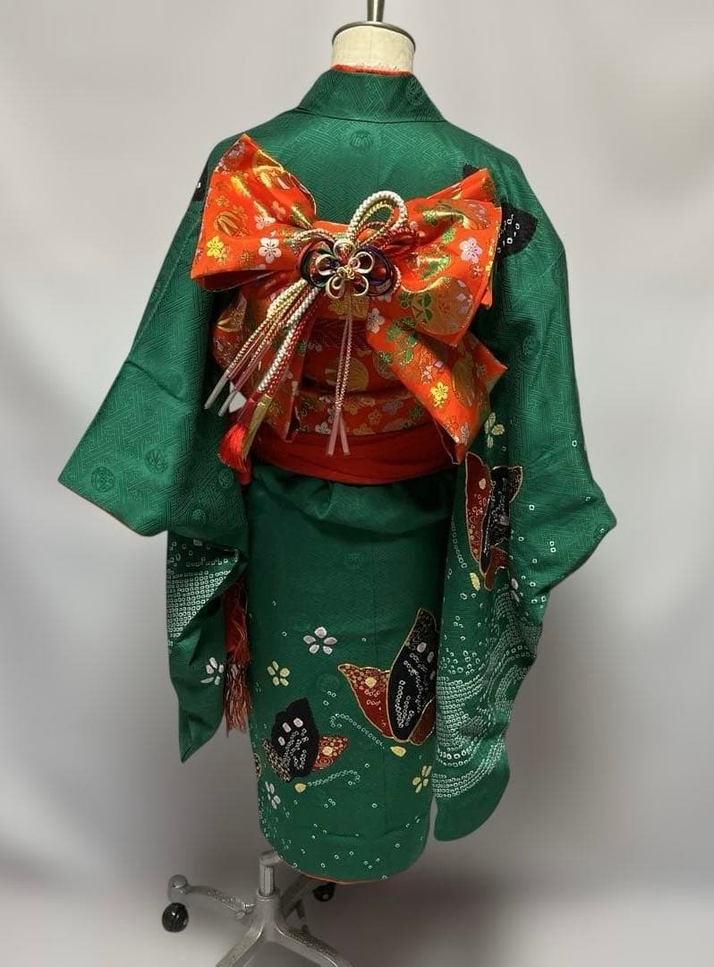 1上　七五三　舞台衣装　お雛様　女の子　着物　7歳　１5点セット